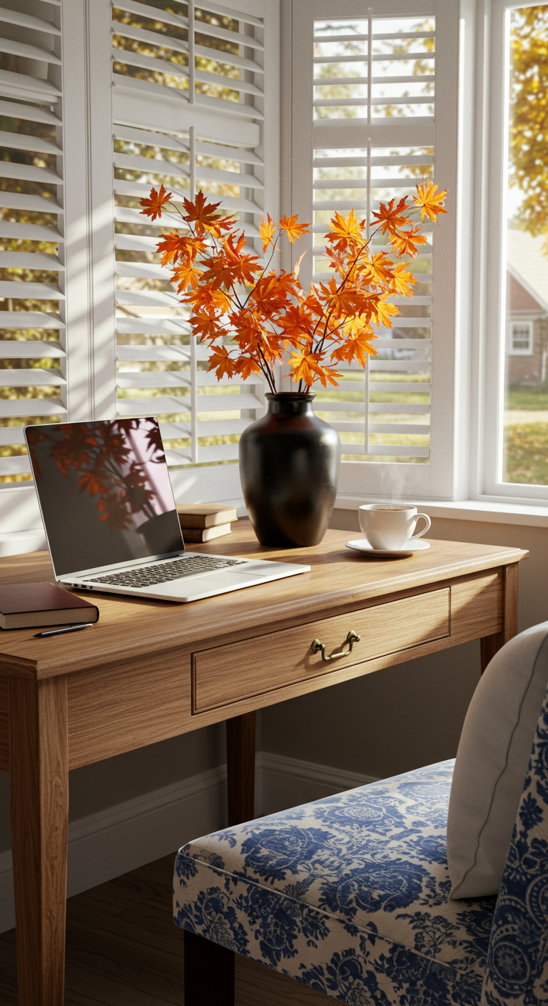 Modern living room with motorized roller shades in Houston – Sleek and energy-efficient window treatments for privacy and UV protection.